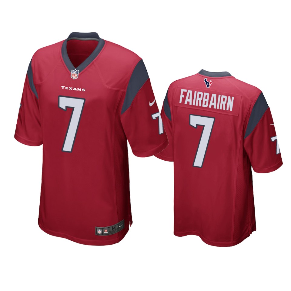 men's texans ka'imi fairbairn red game jersey