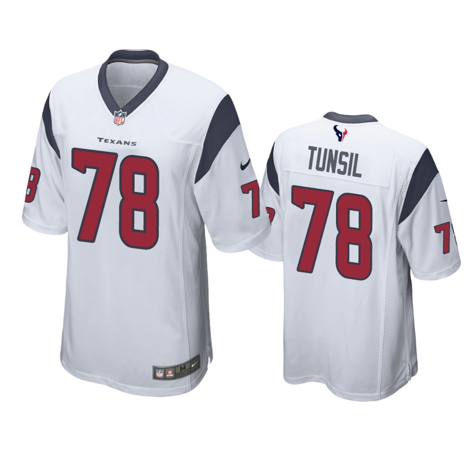 men's texans laremy tunsil white game jersey