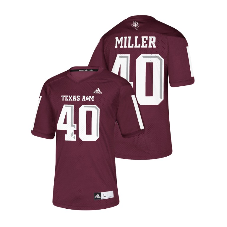 men's texas a&m aggies 40 von miller maroon nflpa alumni chase replica jersey