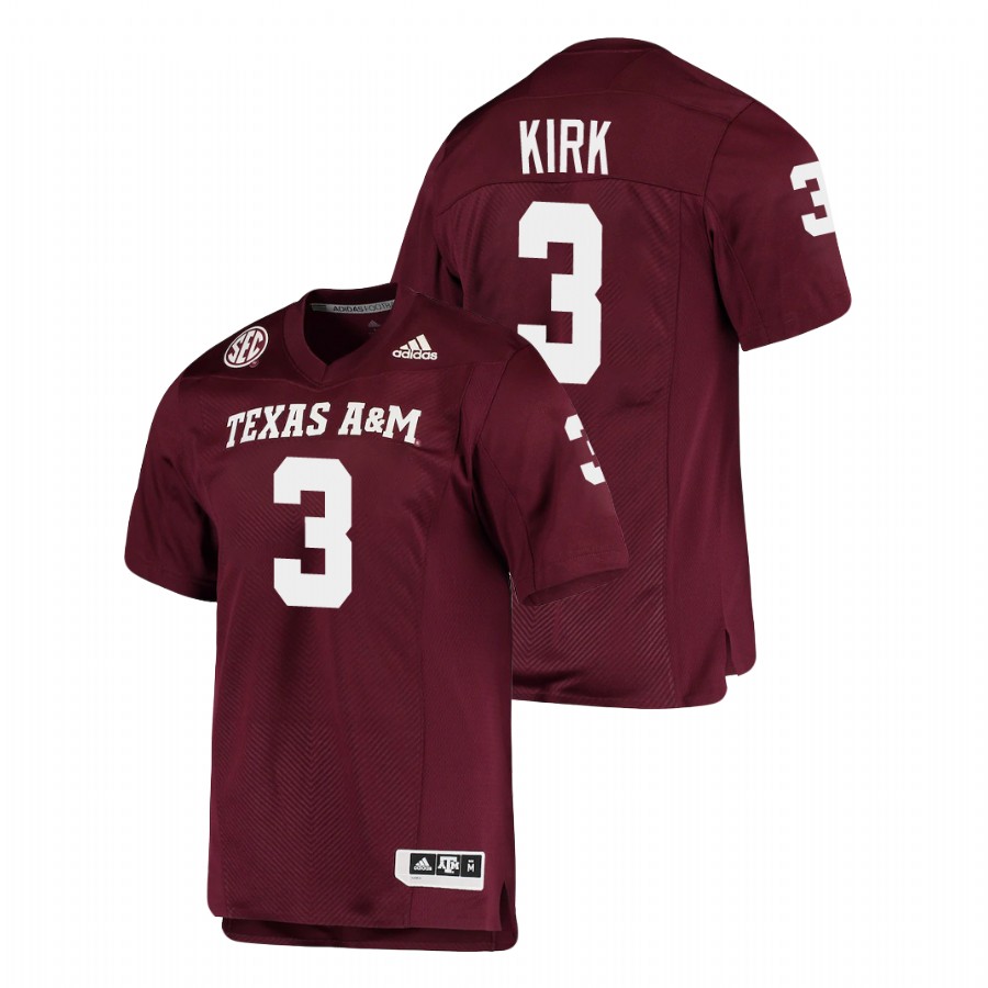 men's texas a&m aggies christian kirk maroon alumni football game jersey