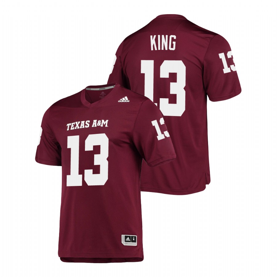men's texas a&m aggies haynes king aeroready replica maroon jersey