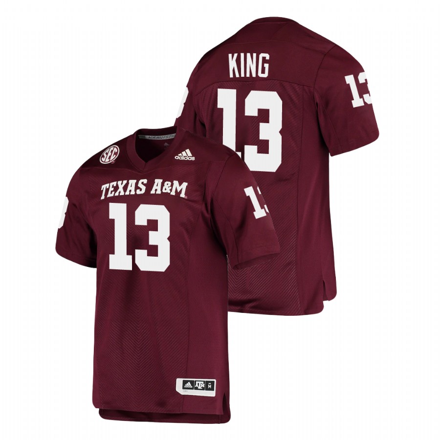 men's texas a&m aggies haynes king maroon alumni football game jersey