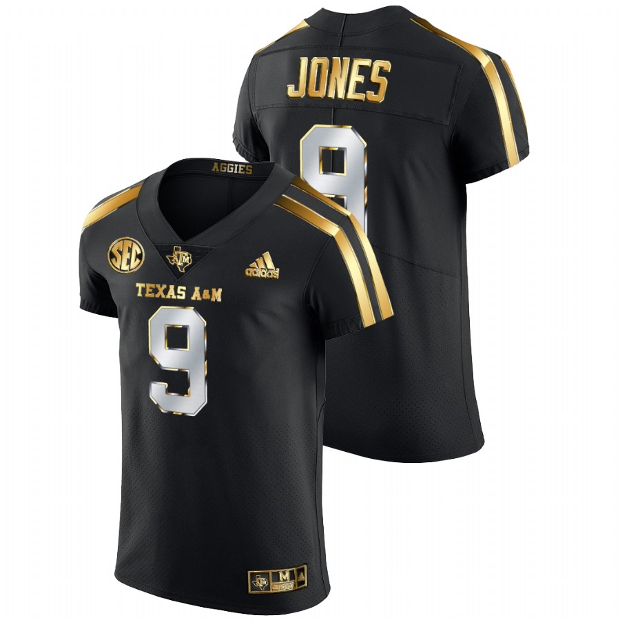 men's texas a&m aggies hezekiah jones black golden edition authentic jersey