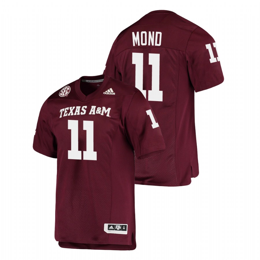 men's texas a&m aggies kellen mond maroon alumni football game jersey