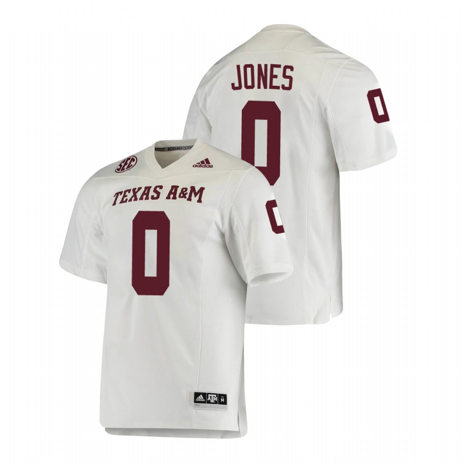 men's texas a&m aggies myles jones white college football premier jersey
