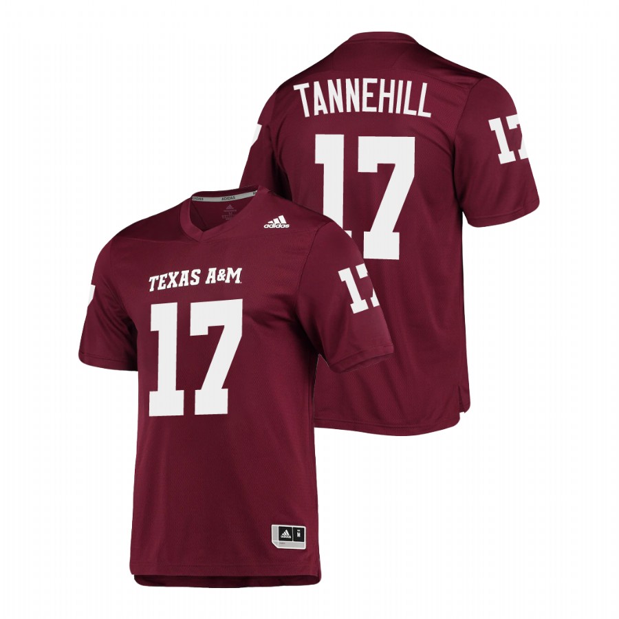 men's texas a&m aggies ryan tannehill aeroready replica maroon jersey