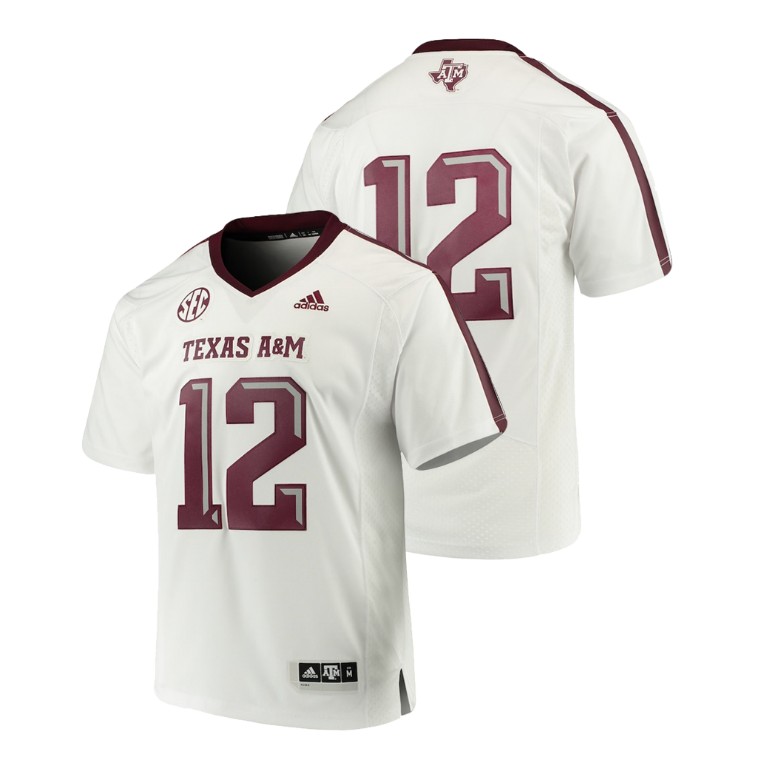 men's texas a&m aggies white college football premier jersey