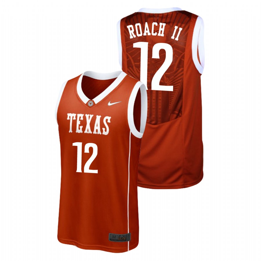 men's texas longhorns kerwin roach ii burnt orange replica college basketball jersey