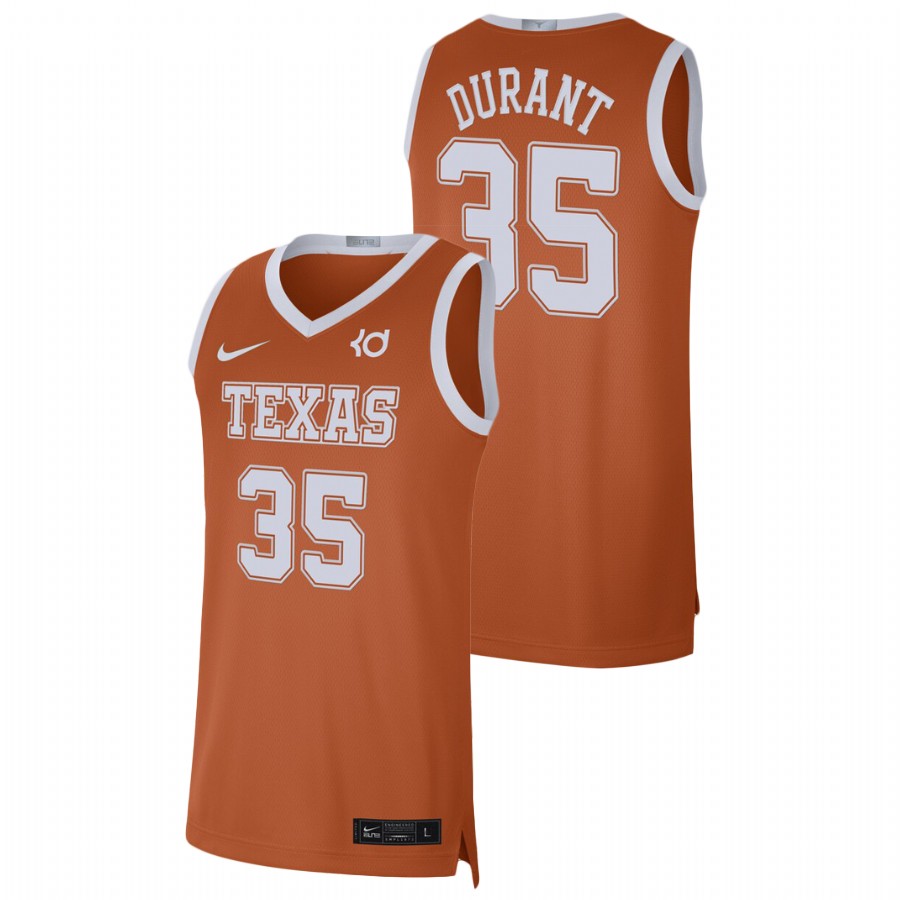 men's texas longhorns kevin durant college baketball alumni limited texas orange jersey