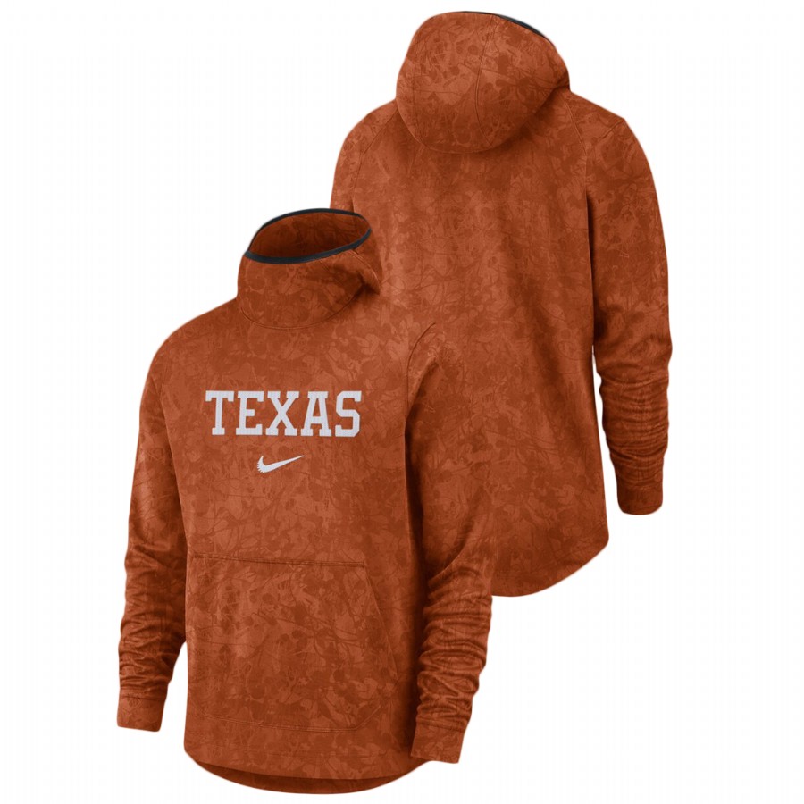 men's texas longhorns texas orange basketball spotlight team logo hoodie
