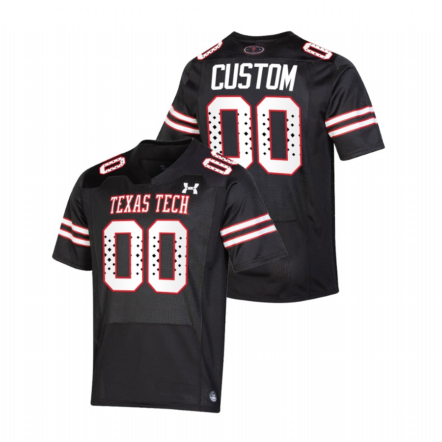 men's texas tech red raiders custom special game black jersey