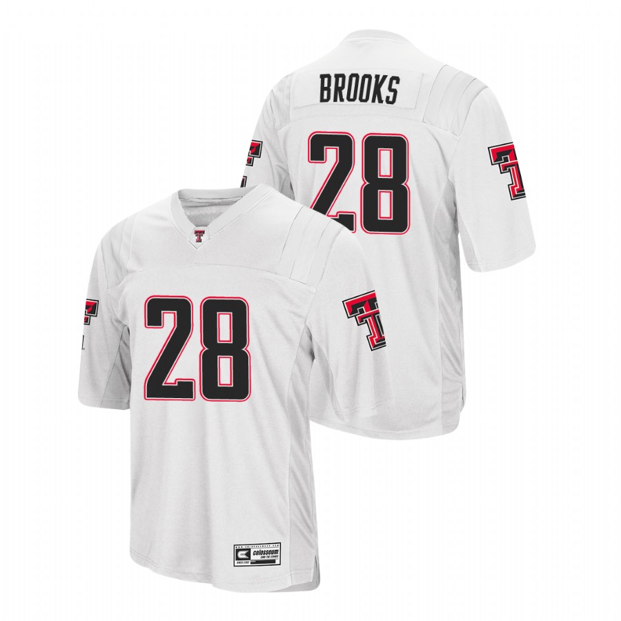 men's texas tech red raiders tahj brooks white college football jersey