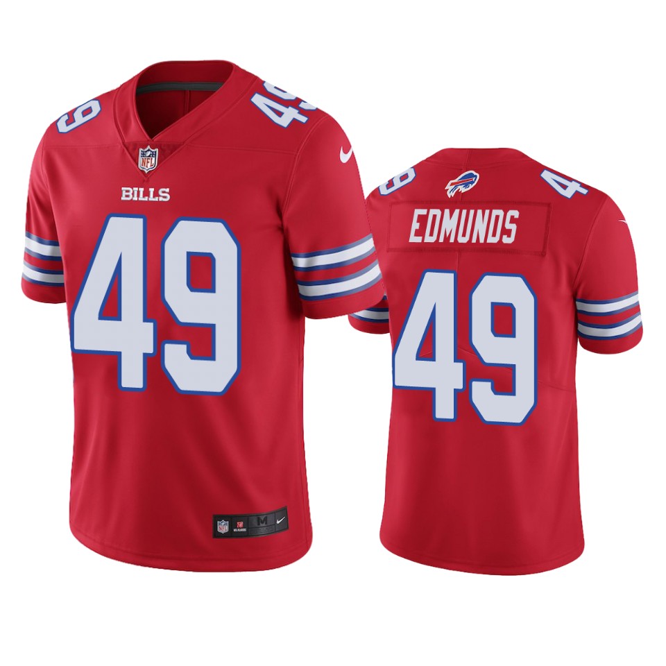 men's tremaine edmunds bills red color rush limited jersey