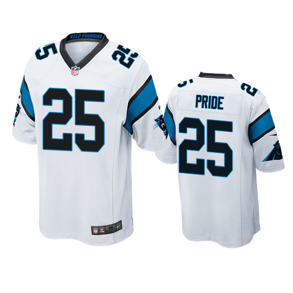 men's troy pride panthers white game jersey