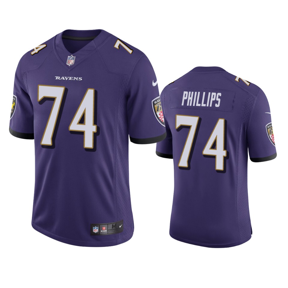 men's tyre phillips ravens purple vapor jersey