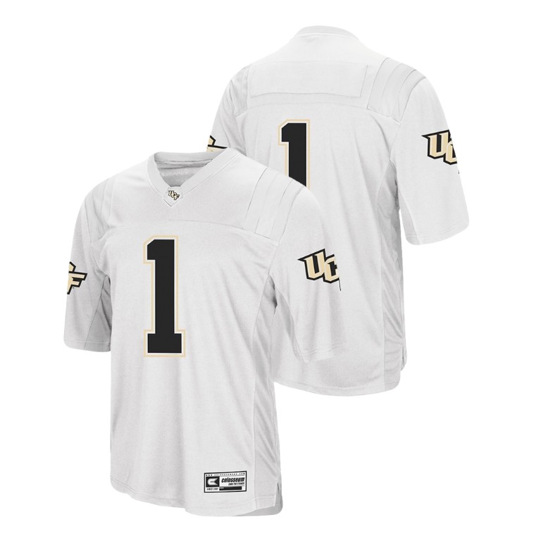 men's ucf knights 1 white college football colosseum jersey