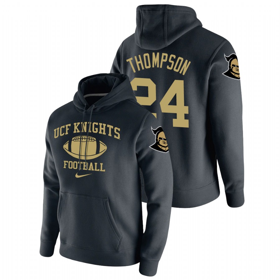 men's ucf knights bentavious thompson pullover black retro football hoodie