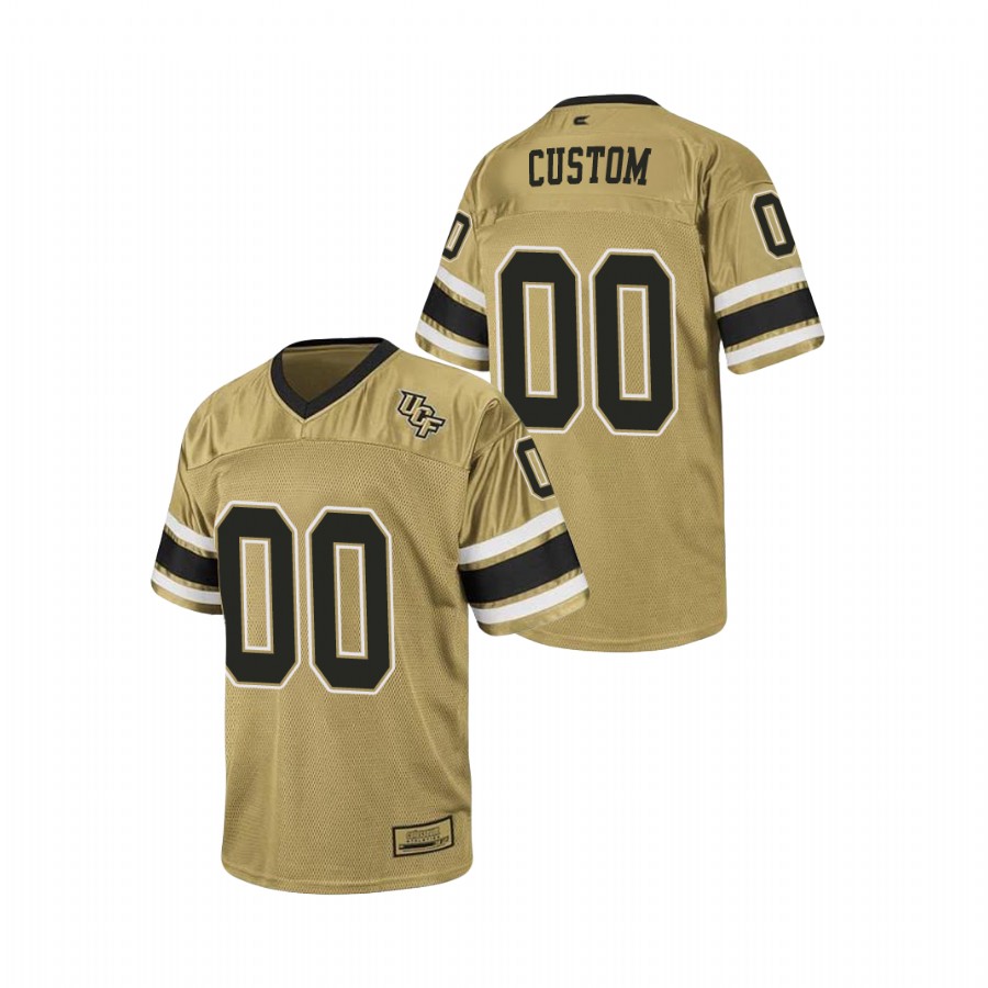 men's ucf knights custom gold replica stadium football jersey