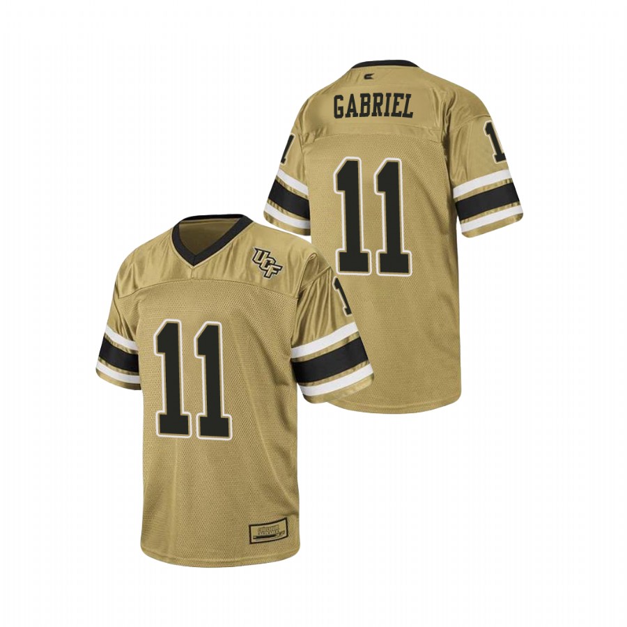 men's ucf knights dillon gabriel gold replica stadium football jersey