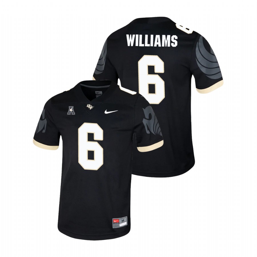 men's ucf knights marlon williams black college football game jersey
