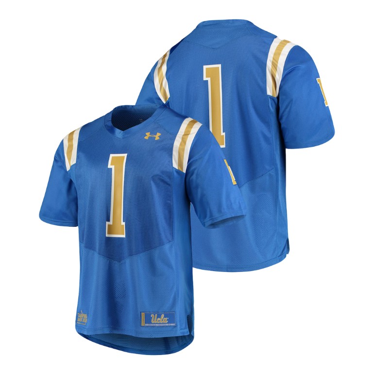 men's ucla bruins 1 blue college football team replica jersey