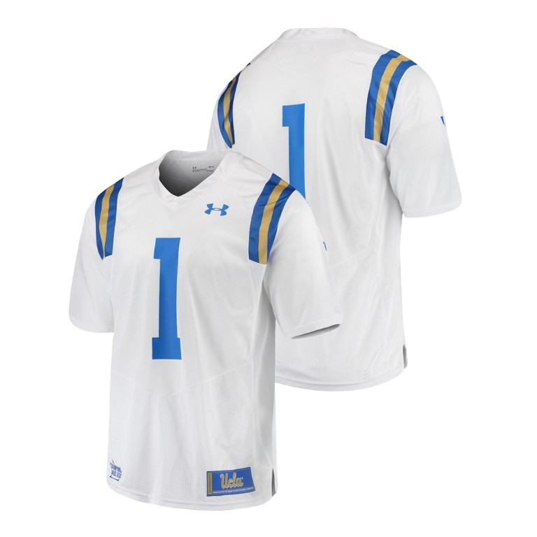men's ucla bruins 1 white college football premier jersey