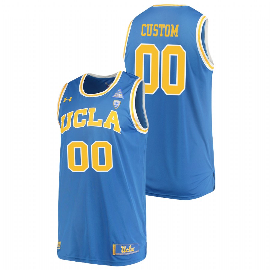 men's ucla bruins custom 2021 replica performance college basketball blue jersey