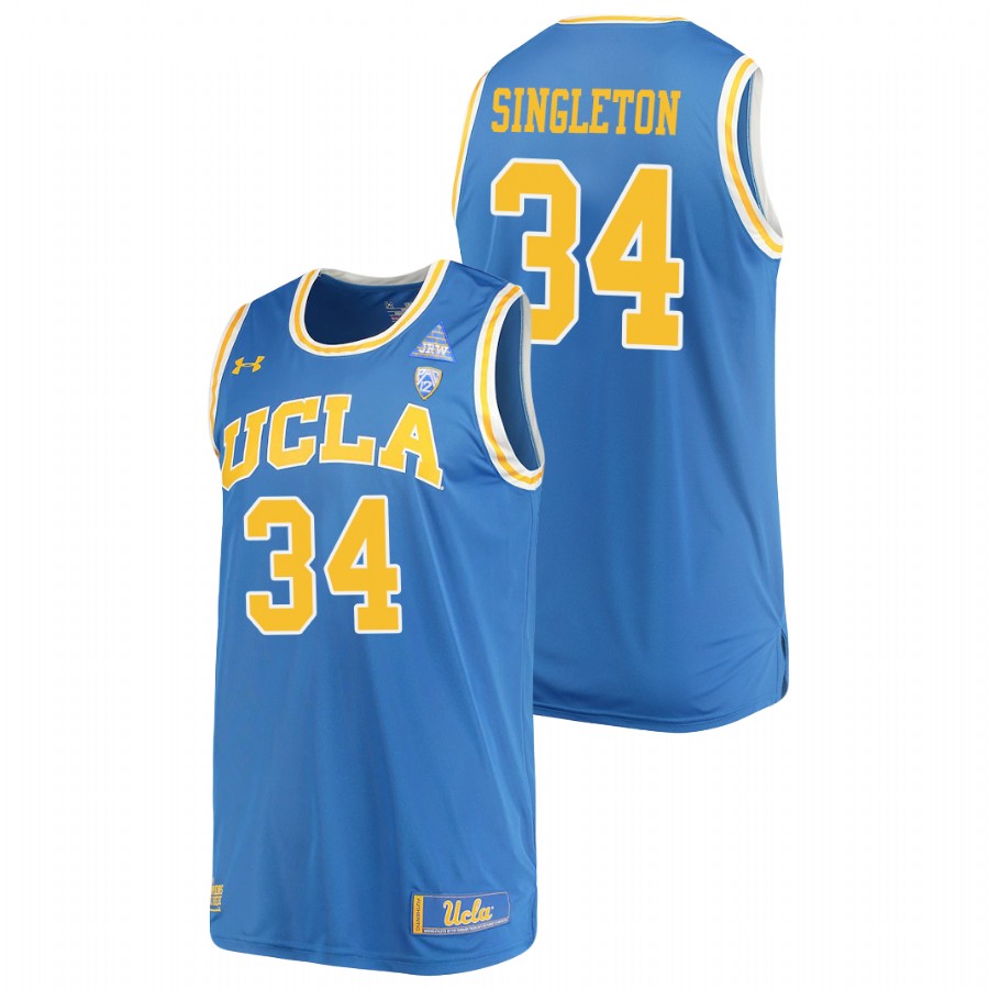 men's ucla bruins david singleton 2021 replica performance college basketball blue jersey