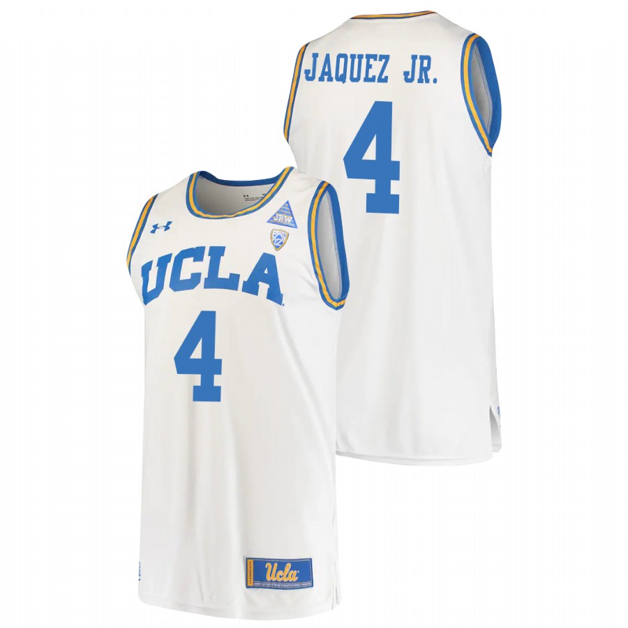 men's ucla bruins jaime jaquez jr. 2021 original retro college basketball white jersey