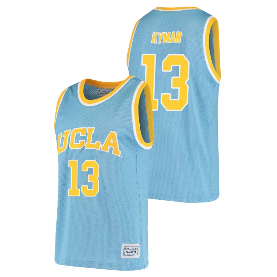 men's ucla bruins jake kyman 2021 original retro alumni basketball blue jersey