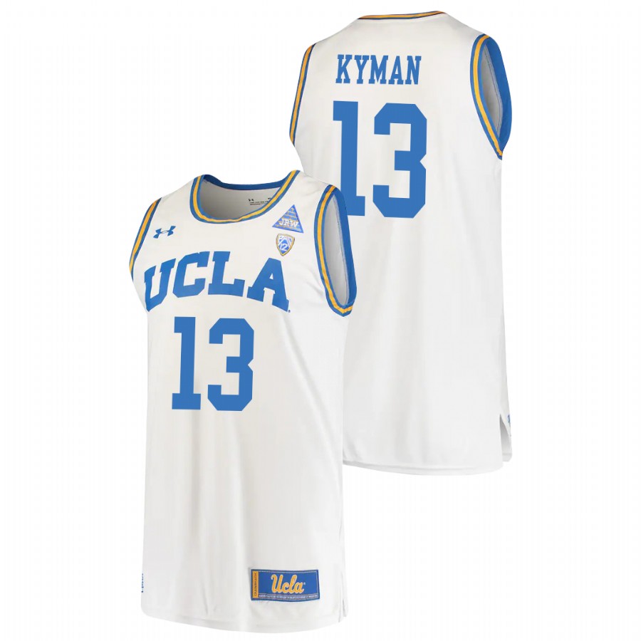 men's ucla bruins jake kyman 2021 original retro college basketball white jersey