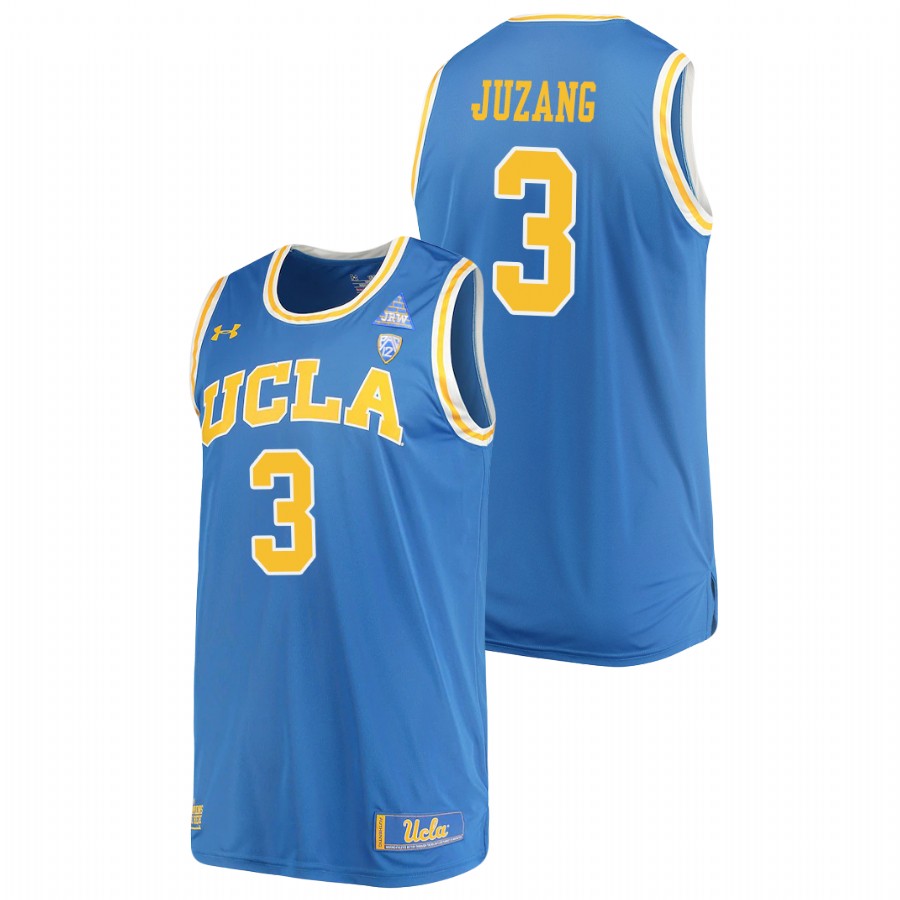 men's ucla bruins johnny juzang 2021 replica performance college basketball blue jersey