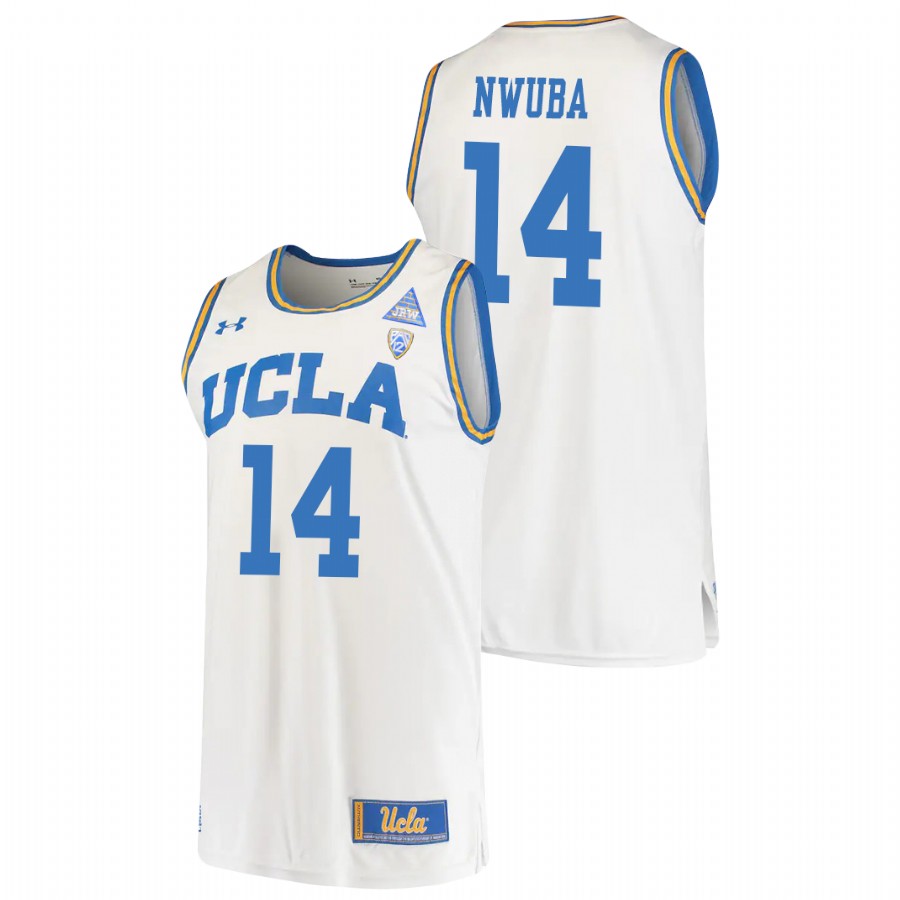 men's ucla bruins kenneth nwuba 2021 original retro college basketball white jersey