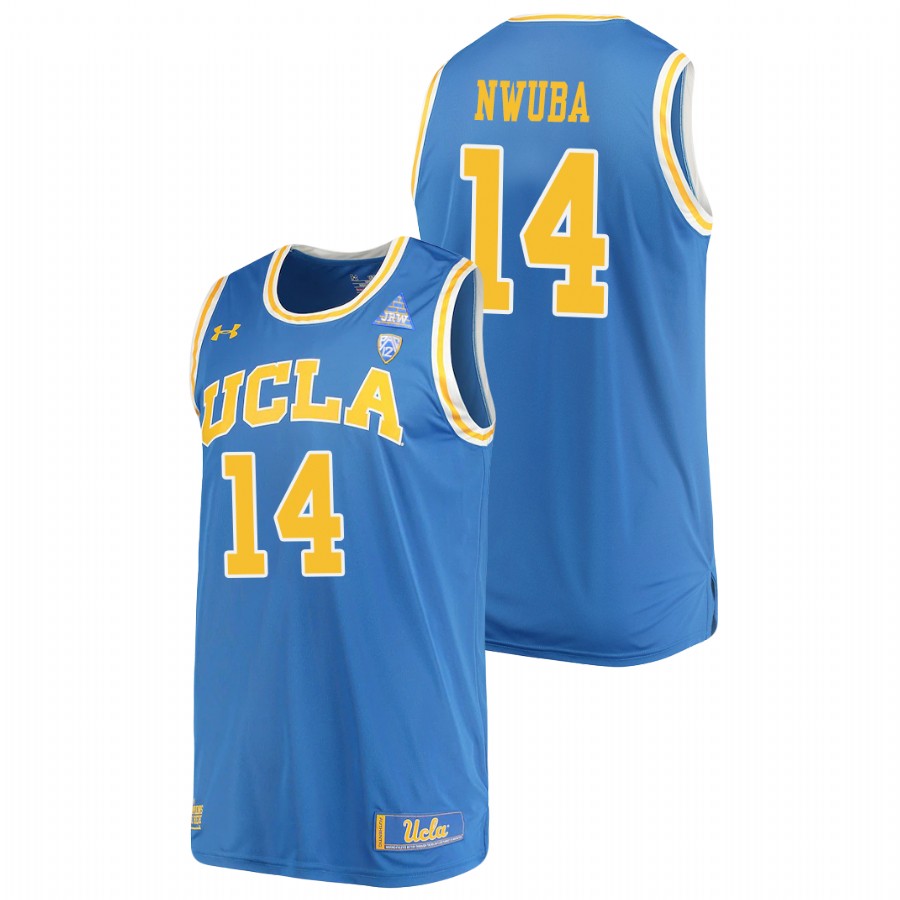 men's ucla bruins kenneth nwuba 2021 replica performance college basketball blue jersey