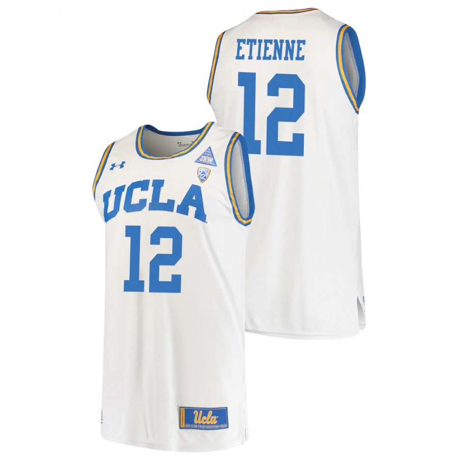 men's ucla bruins mac etienne 2021 original retro college basketball white jersey