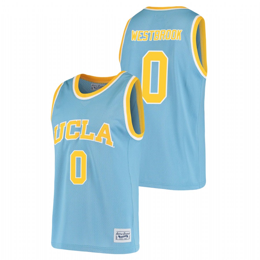 men's ucla bruins russell westbrook 2021 original retro alumni basketball blue jersey