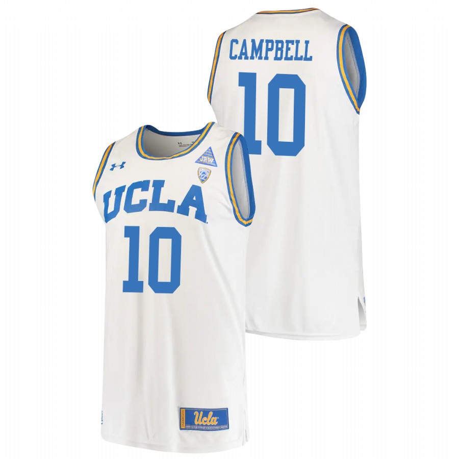 men's ucla bruins tyger campbell 2021 original retro college basketball white jersey