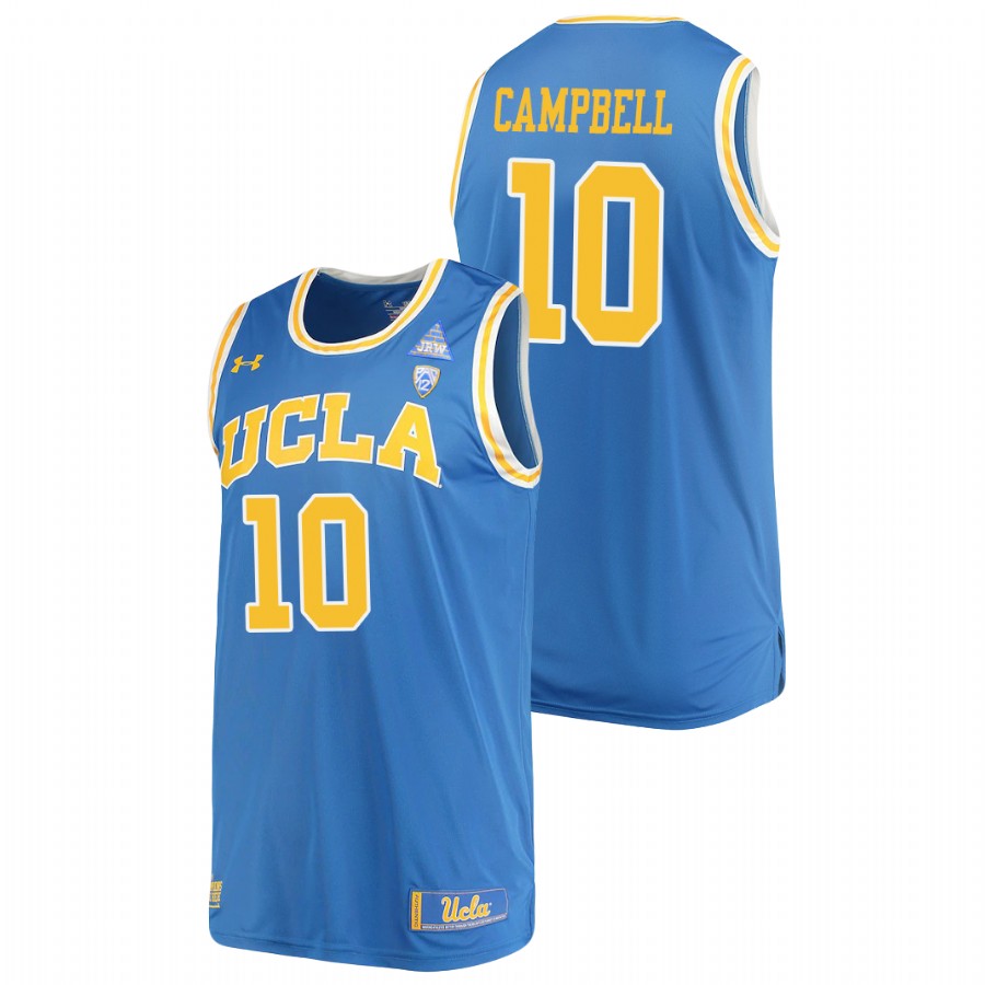 men's ucla bruins tyger campbell 2021 replica performance college basketball blue jersey