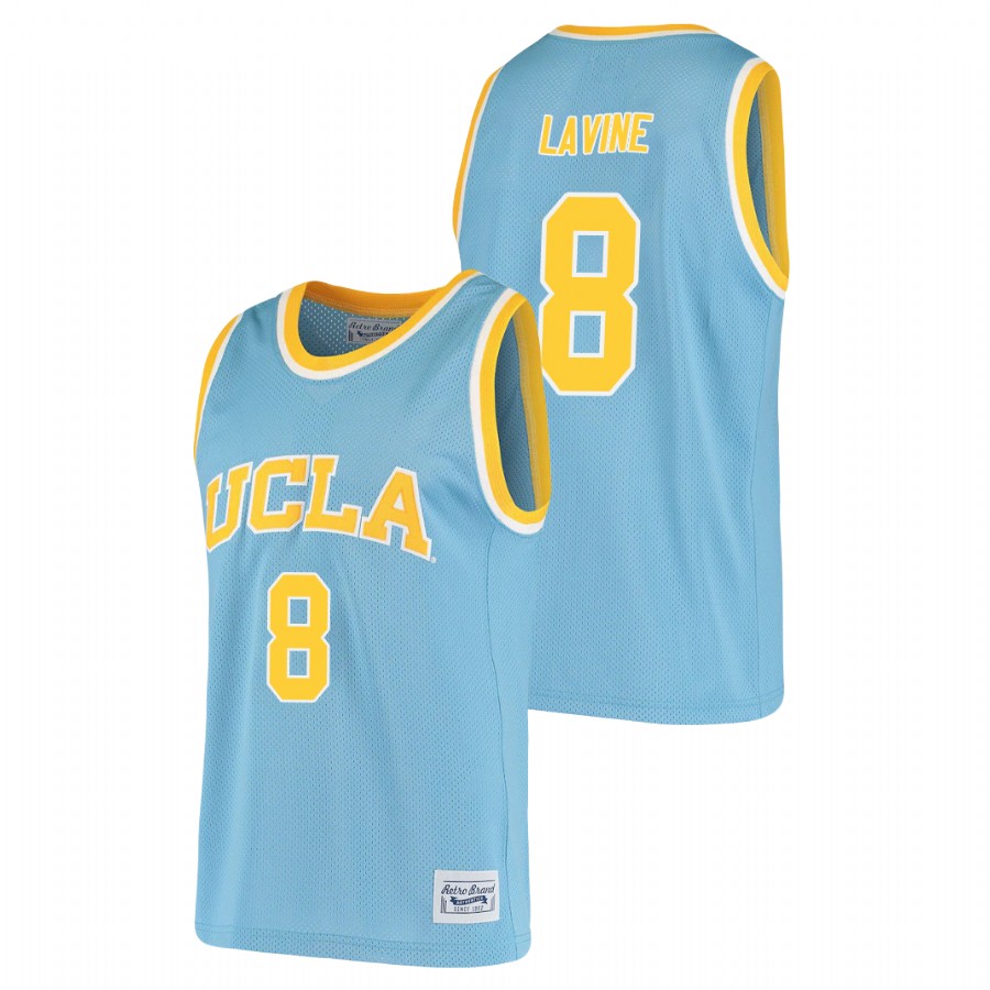 men's ucla bruins zach lavine 2021 original retro alumni basketball blue jersey