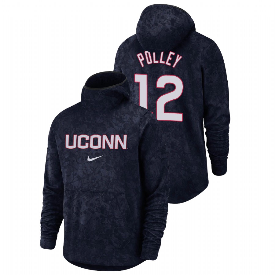 men's uconn huskies tyler polley team logo pullover navy basketball spotlight hoodie