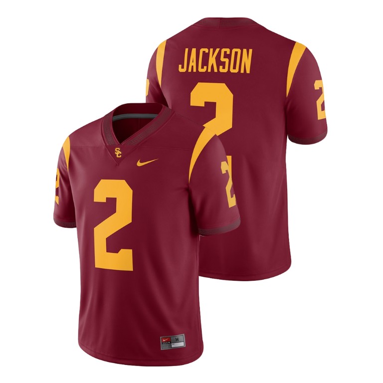 men's usc trojans 2 adoree' jackson cardinal college football alumni player jersey