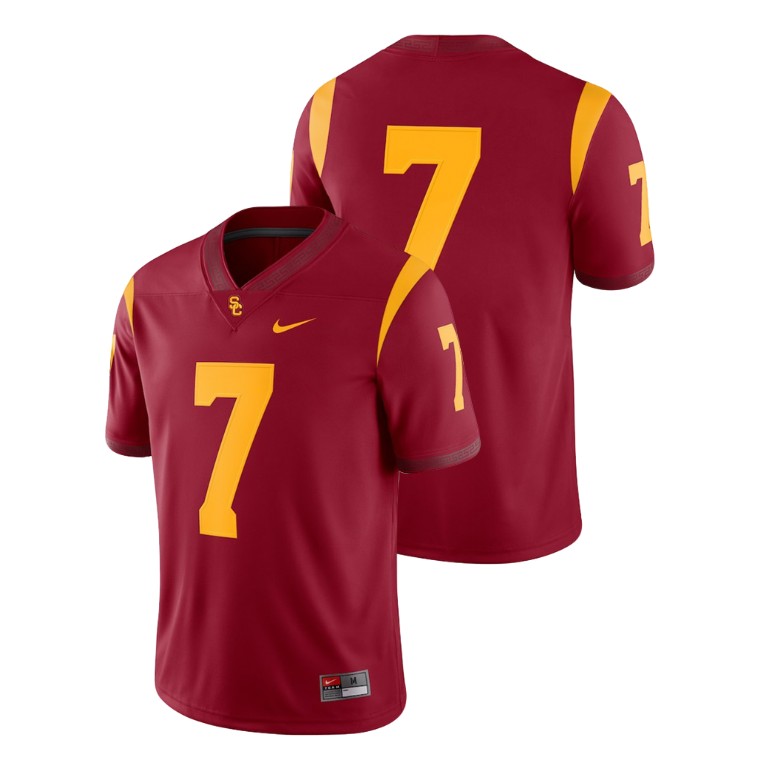men's usc trojans 7 cardinal college football 2018 game jersey