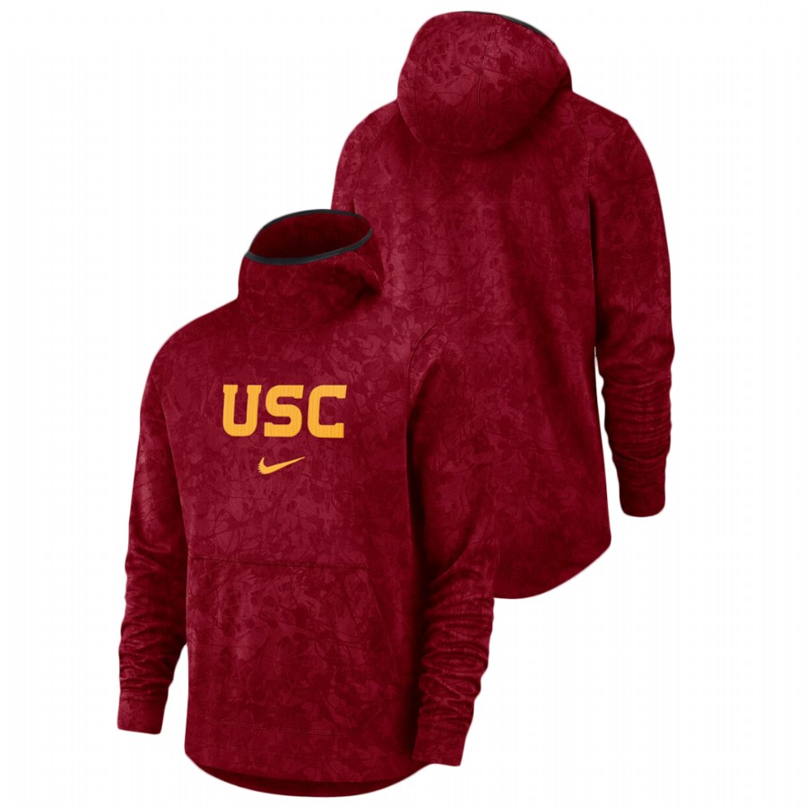 men's usc trojans cardinal basketball spotlight team logo hoodie