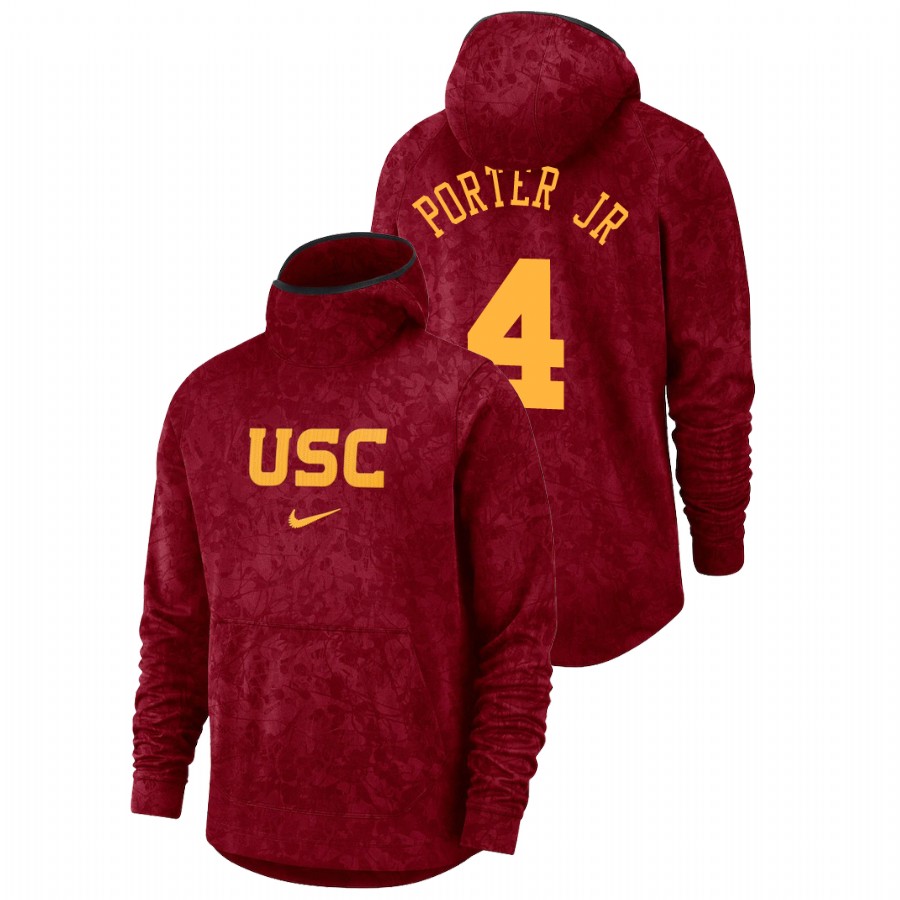 men's usc trojans kevin porter jr. team logo pullover cardinal basketball spotlight hoodie