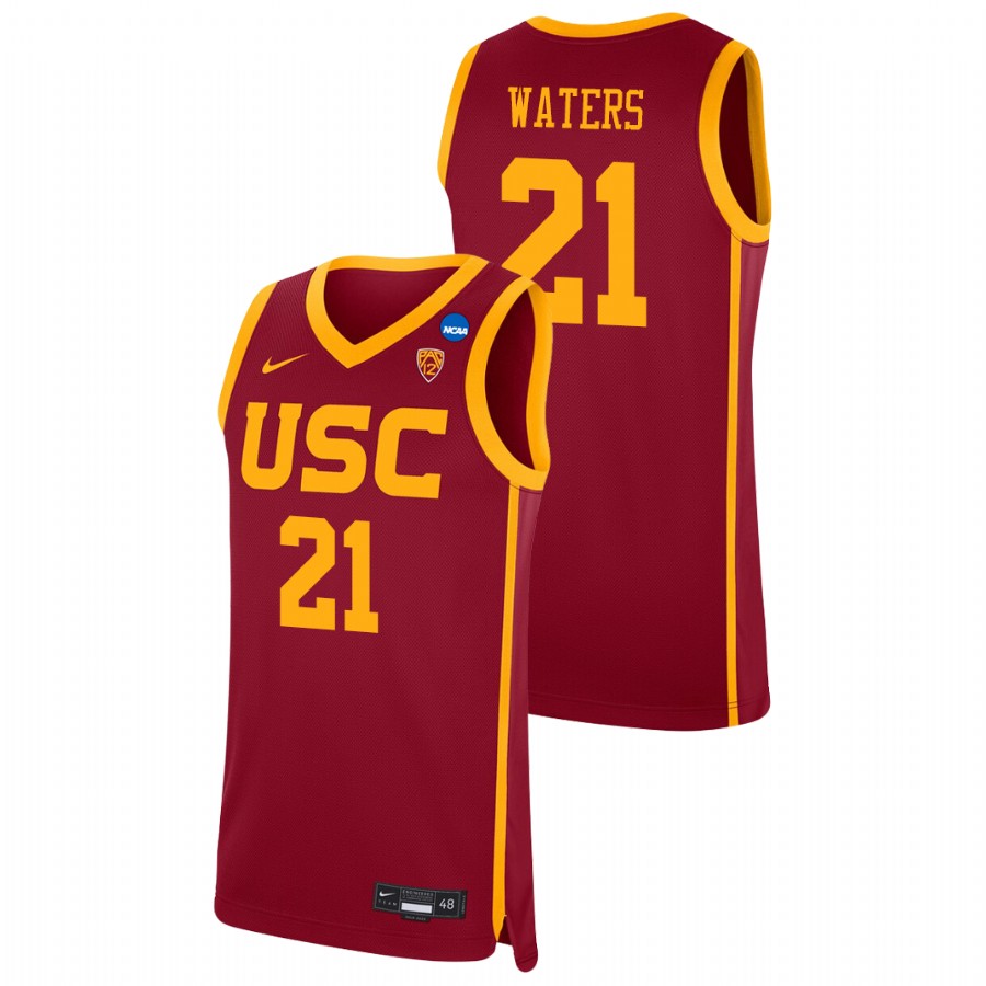 men's usc trojans reese waters 2021 replica college basketball red jersey
