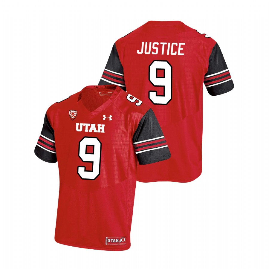 men's utah utes cooper justice red premier performance football jersey