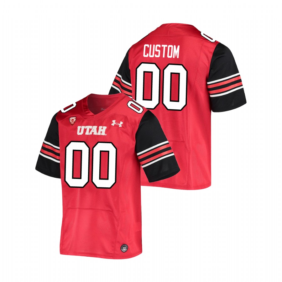 men's utah utes custom red college football premiere jersey