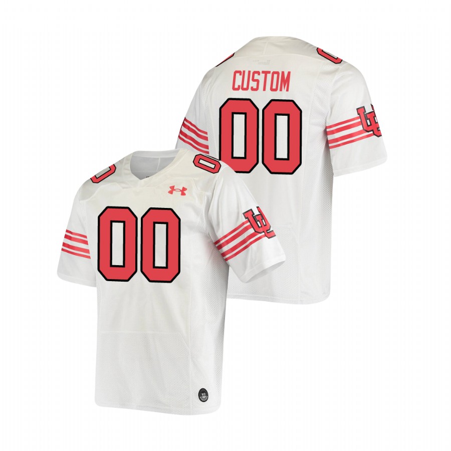 men's utah utes custom white throwback replica jersey