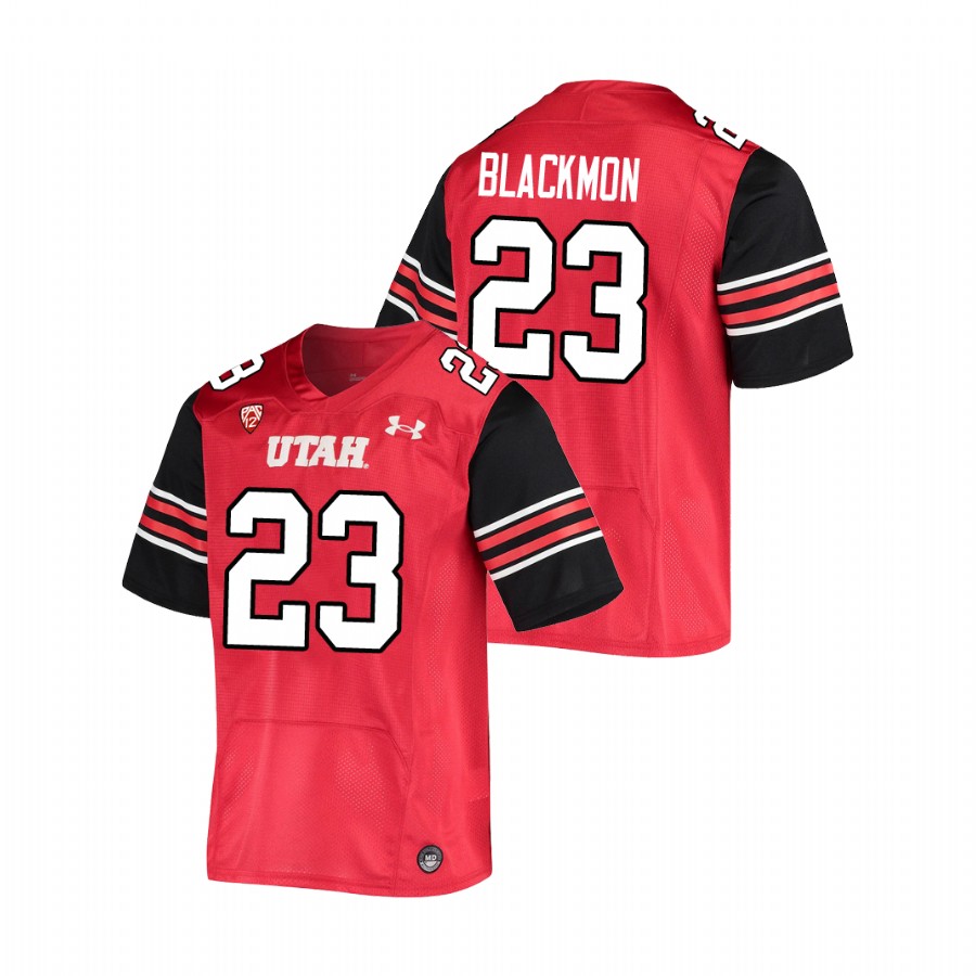 men's utah utes julian blackmon red college football premiere jersey