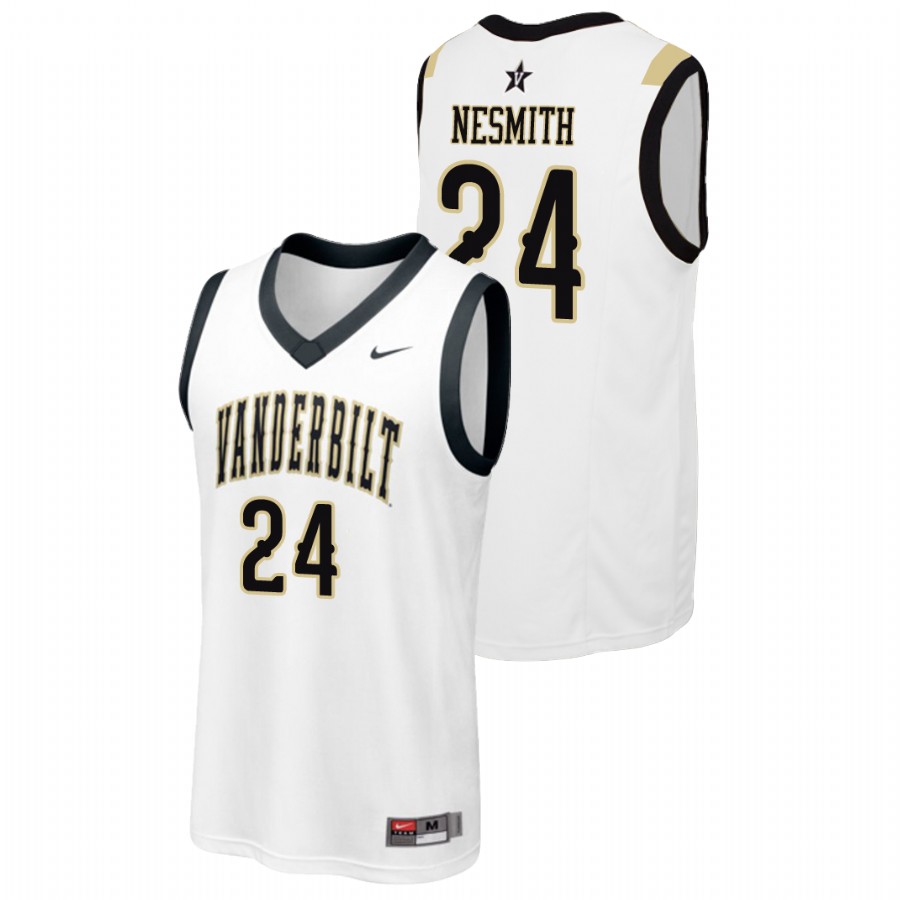 men's vanderbilt commodores aaron nesmith white replica college basketball jersey